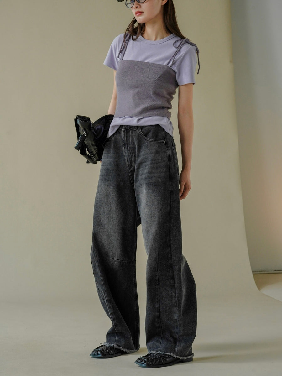 Relaxed Curved Flared Jeans – Ellie Melly